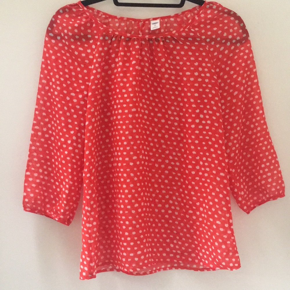 Polka dot blouse